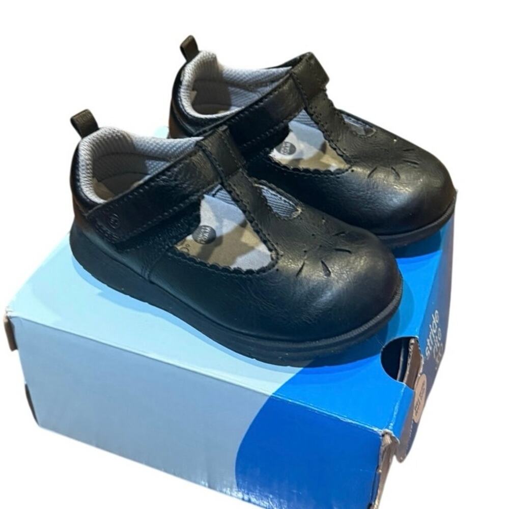 Stride Rite 360 Lacey 2.0 Mary Jane Shoes Toddler Girls Size 7 Black Wide Fit